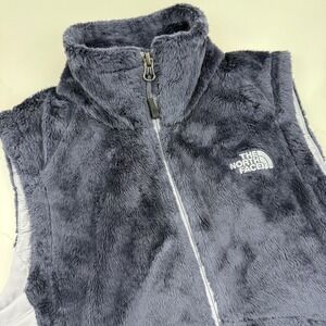 The North Face Womens M Fleece Vest‎ Full Zip Charcoal Gray Outdoor Casual